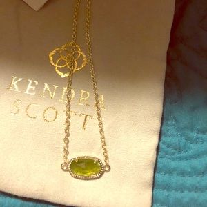 NWT Kendra Scott Gold Peridot Adjustable Bracelet